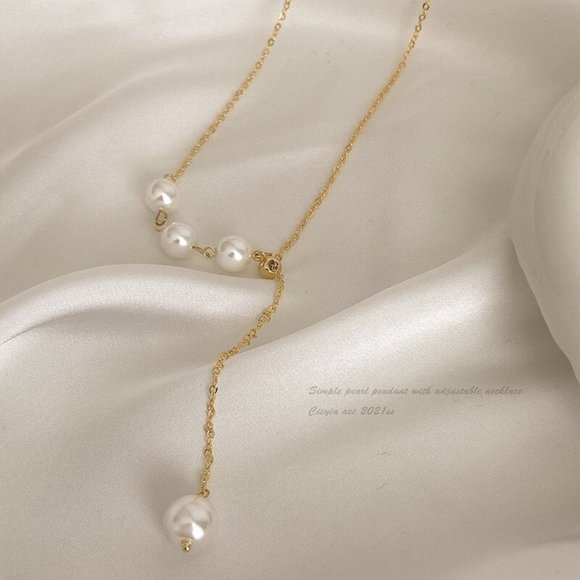 Elegant And Luxurious High Imitation Pearl Pendant Necklace - Picture 4 of 7